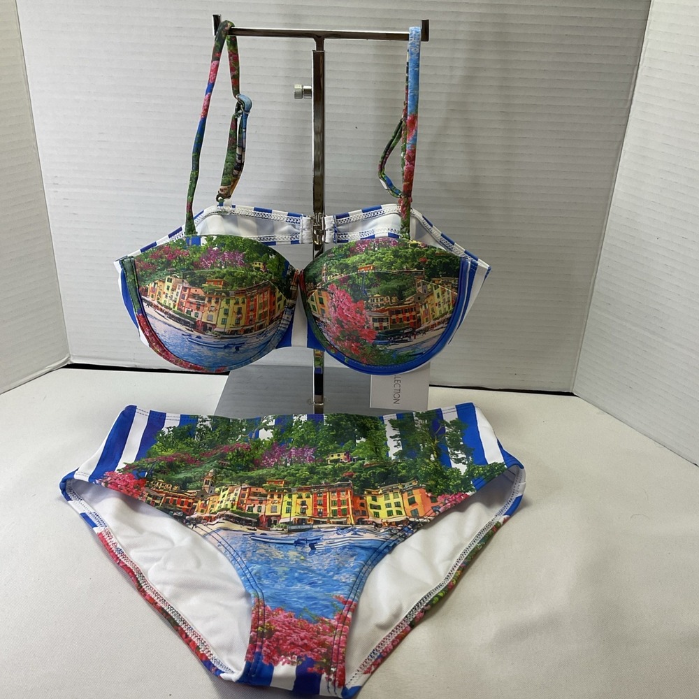 TFY collection bikini size Small Push Up High Leg City Scene